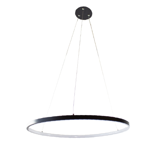 Colgante aro de led integrado 36W 3000K diámetro 60cm negro